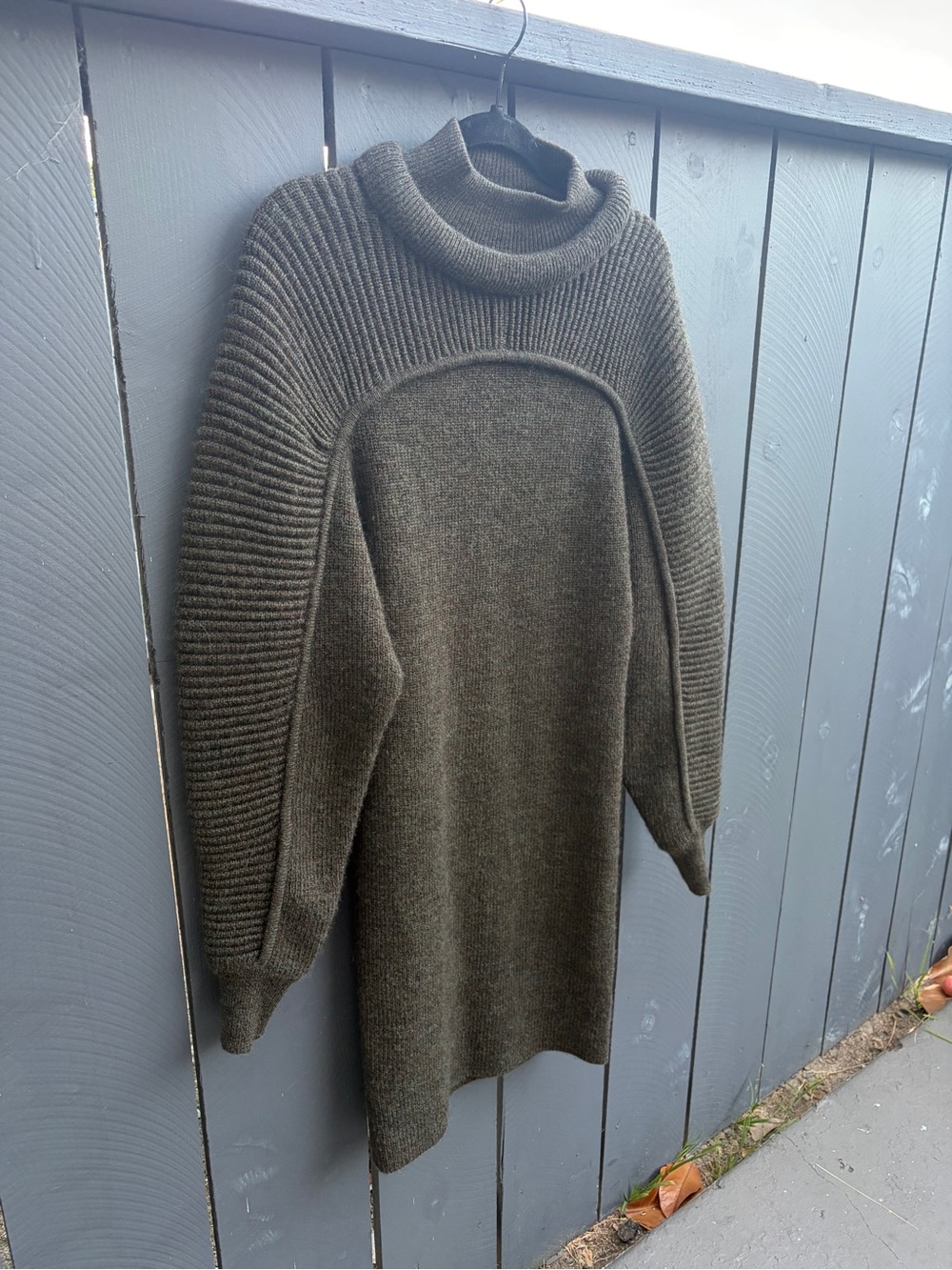 Isabel Marant Hilde Dark Khaki Sweater Dress size EU 38 US 6 Excellent Shape - Picture 3 of 11